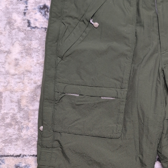 Bonfire Snowboarding Insulated Cargo Snow Pants Men’s M Olive Green Nylon - Picture 5 of 10